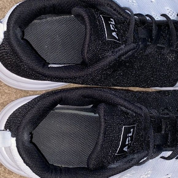 APL MEN’s METALLIC BLACK & WHITE TECHLOOM PRO TRAINER ATHLETIC SNEAKERS Sz-7.5 - Picture 8 of 10